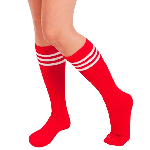 Red Tube Socks - Picture 1 of 2